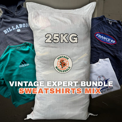 25kg Vintage expert bundle branded sweatshirts mix
