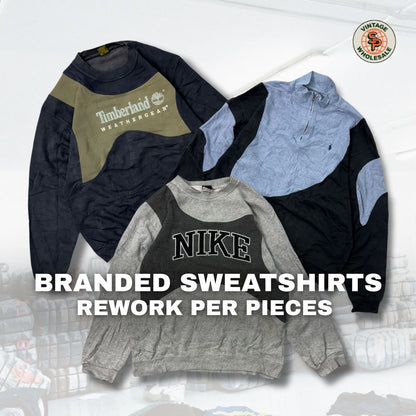 10x Sudaderas rework de marca por piezas