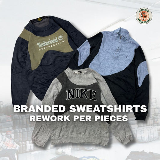 10x Sudaderas rework de marca por piezas