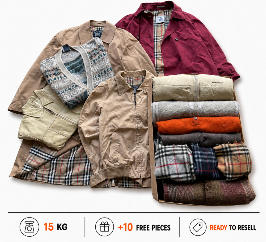 PRE-ORDER BURBERRY + VINTAGE RESELLER BOX 15KG
