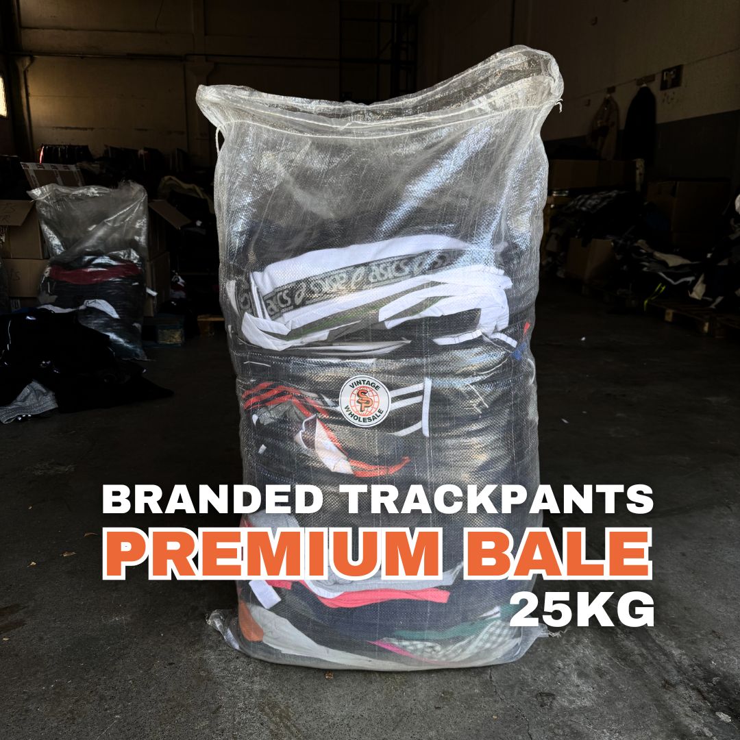 Bala 25kg trackpants de marca vintage - SP Vintage Wholesale  