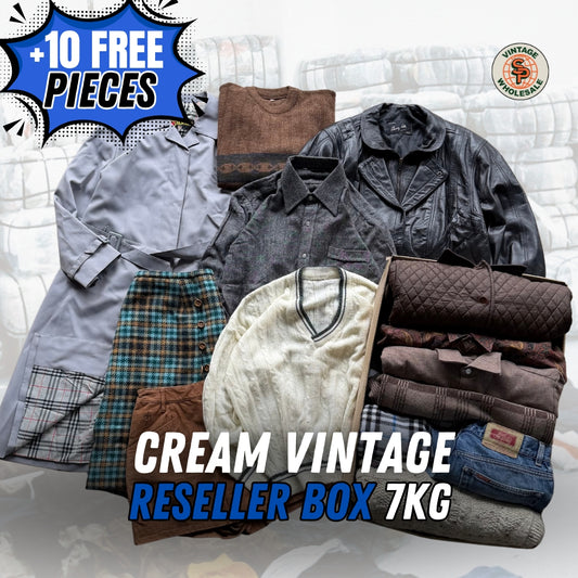 Cream vintage RESELLER BOX
