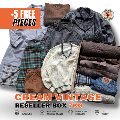 Cream vintage RESELLER BOX