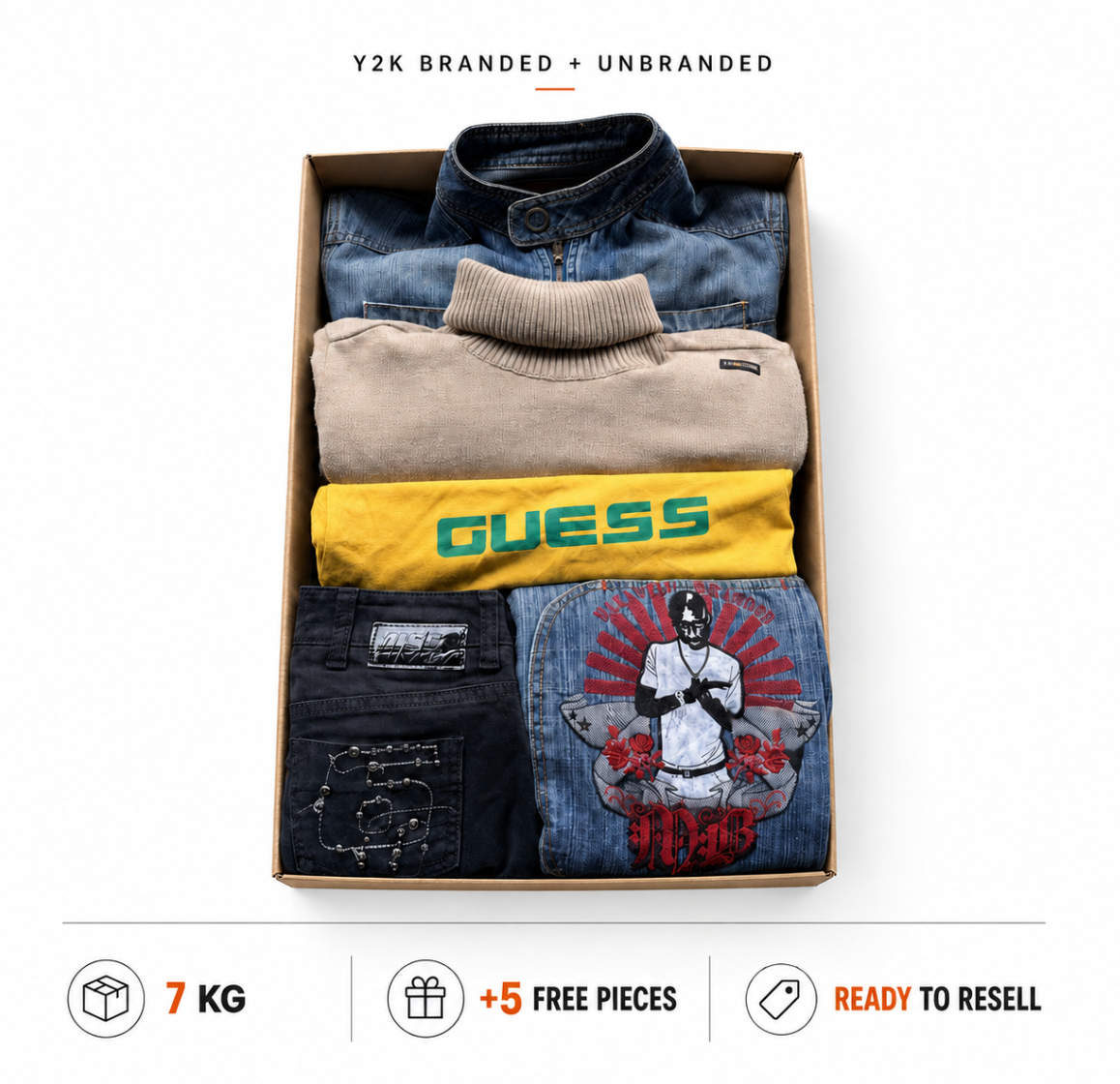 Y2K VINTAGE BRANDED + UNBRANDED MIX STARTER BOX