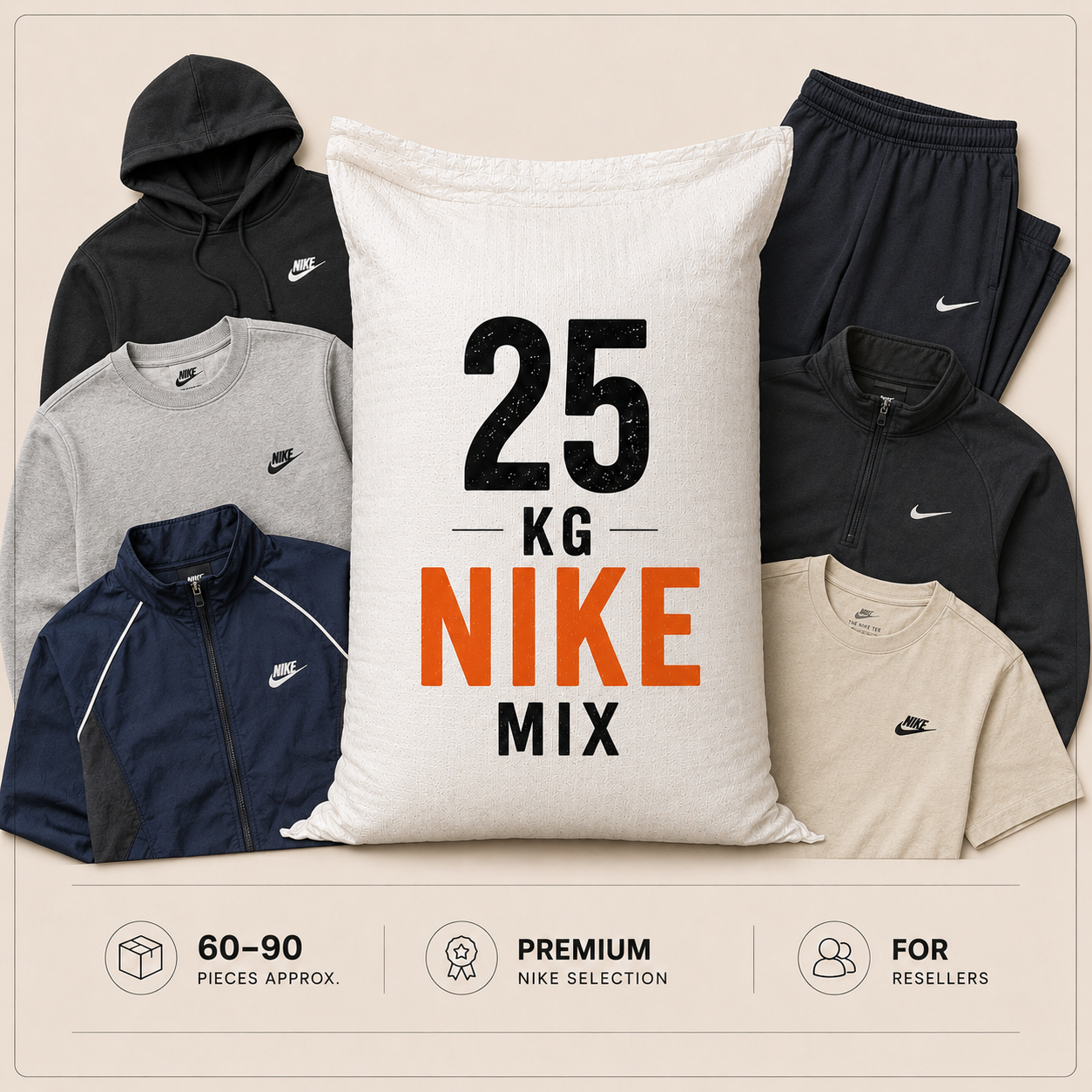 25kg Vintage expert bundle Nike mix