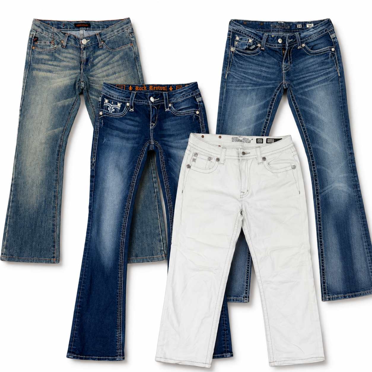 20x pantalones vintage Y2K mujer