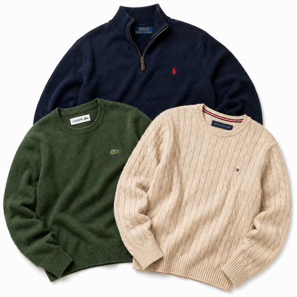 15x Jerséis vintage de marca premium por piezas