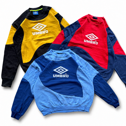 15x Sudaderas rework vintage Umbro por piezas