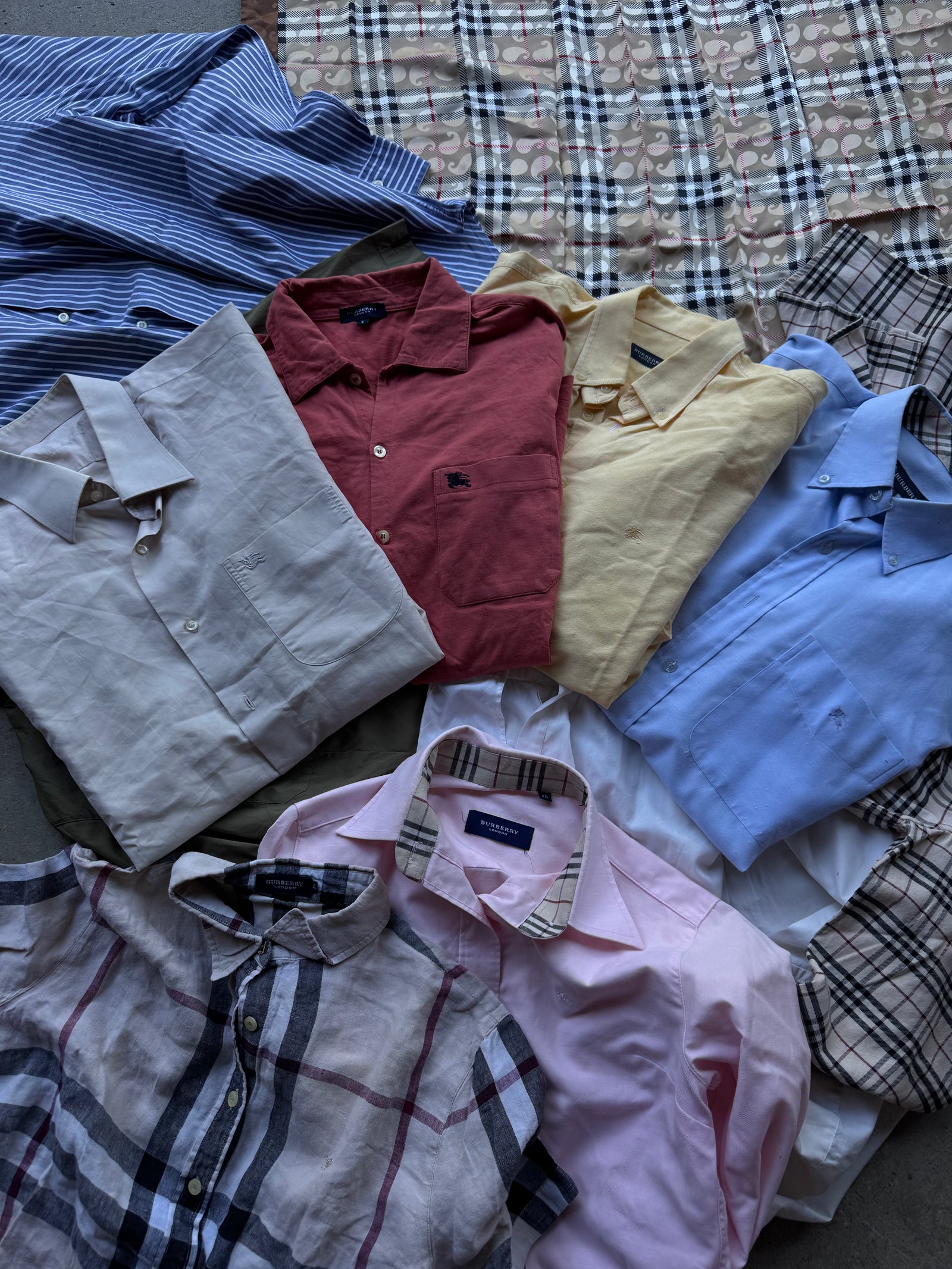 PRE-ORDER 15x camisas vintage Burberry