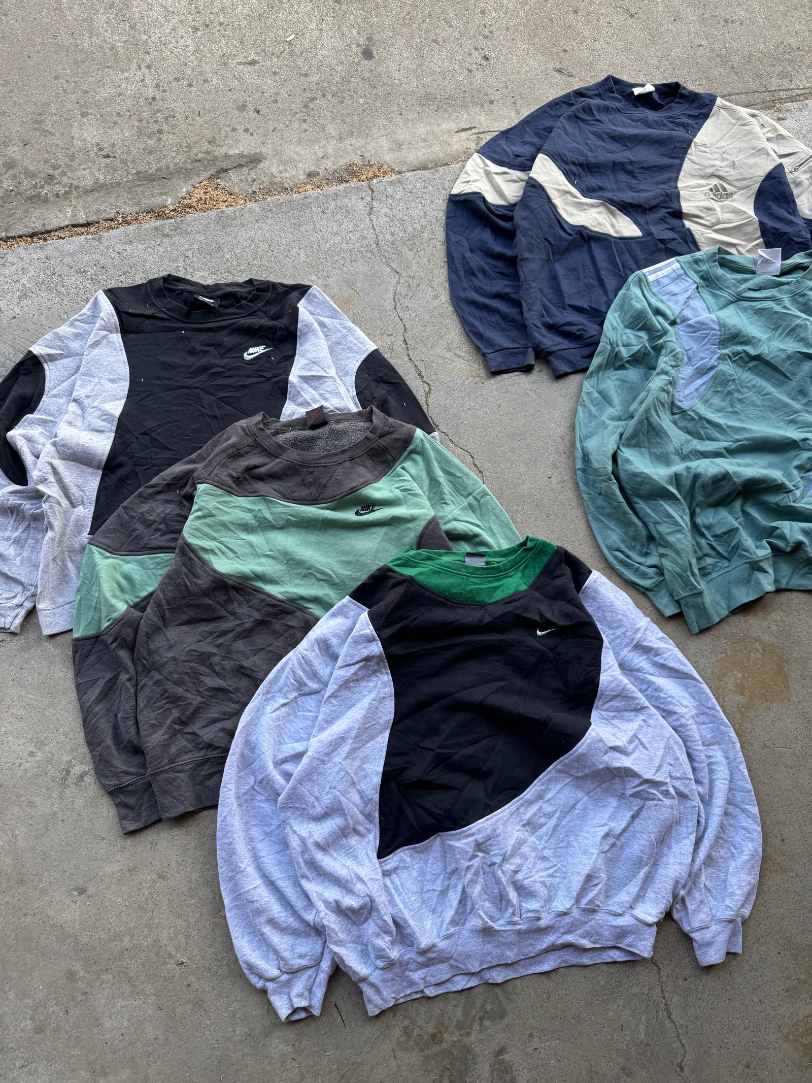 15x Sudaderas vintage rework de marca por piezas