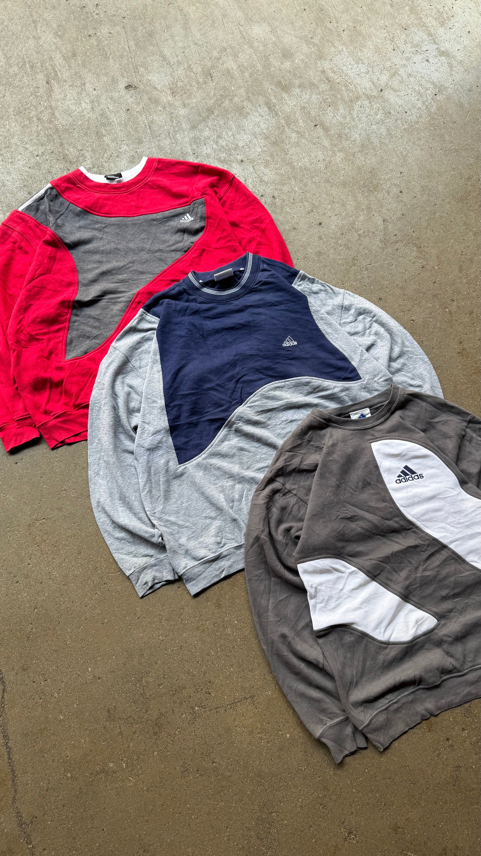 15x Sudaderas vintage rework de marca por piezas