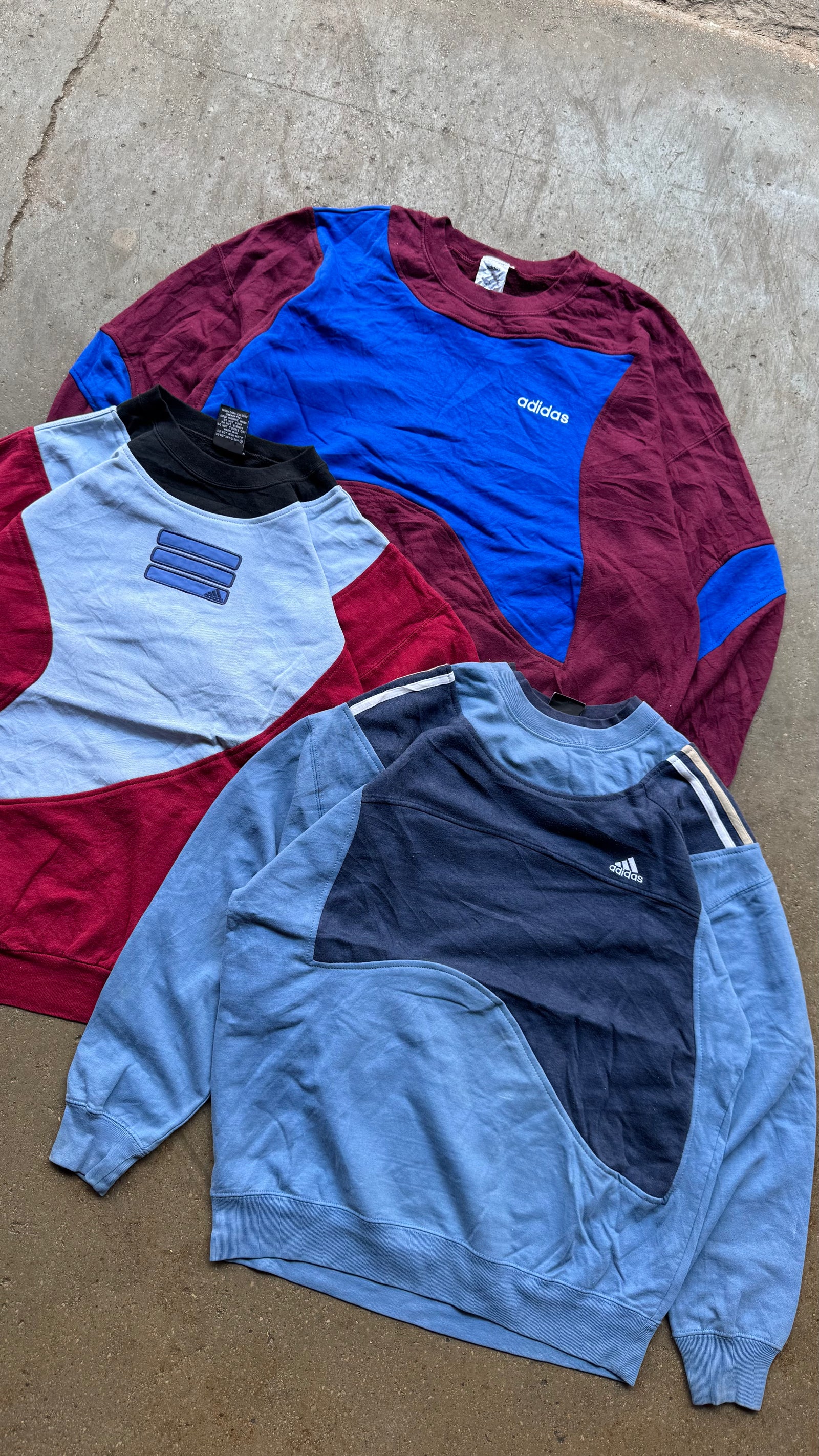 15x Sudaderas vintage rework de marca por piezas