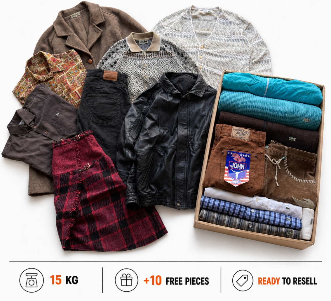 LACOSTE + VINTAGE RESELLER BOX 15KG