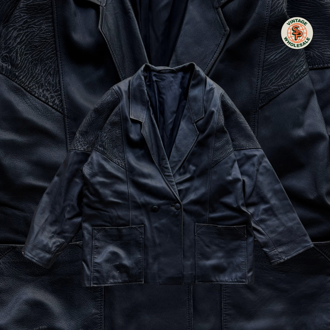 15x Chaquetas de piel vintage de mujer