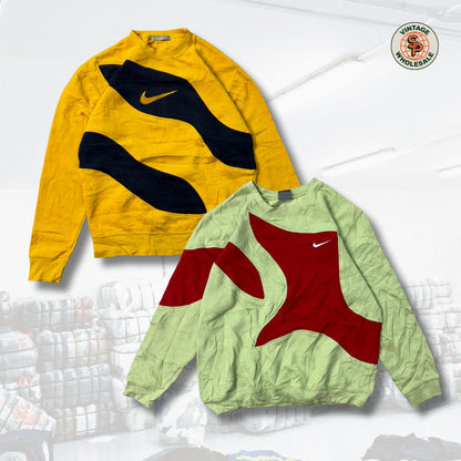 PRE-ORDER 10x Sudaderas Nike rework de marca por piezas - SP Vintage Wholesale  