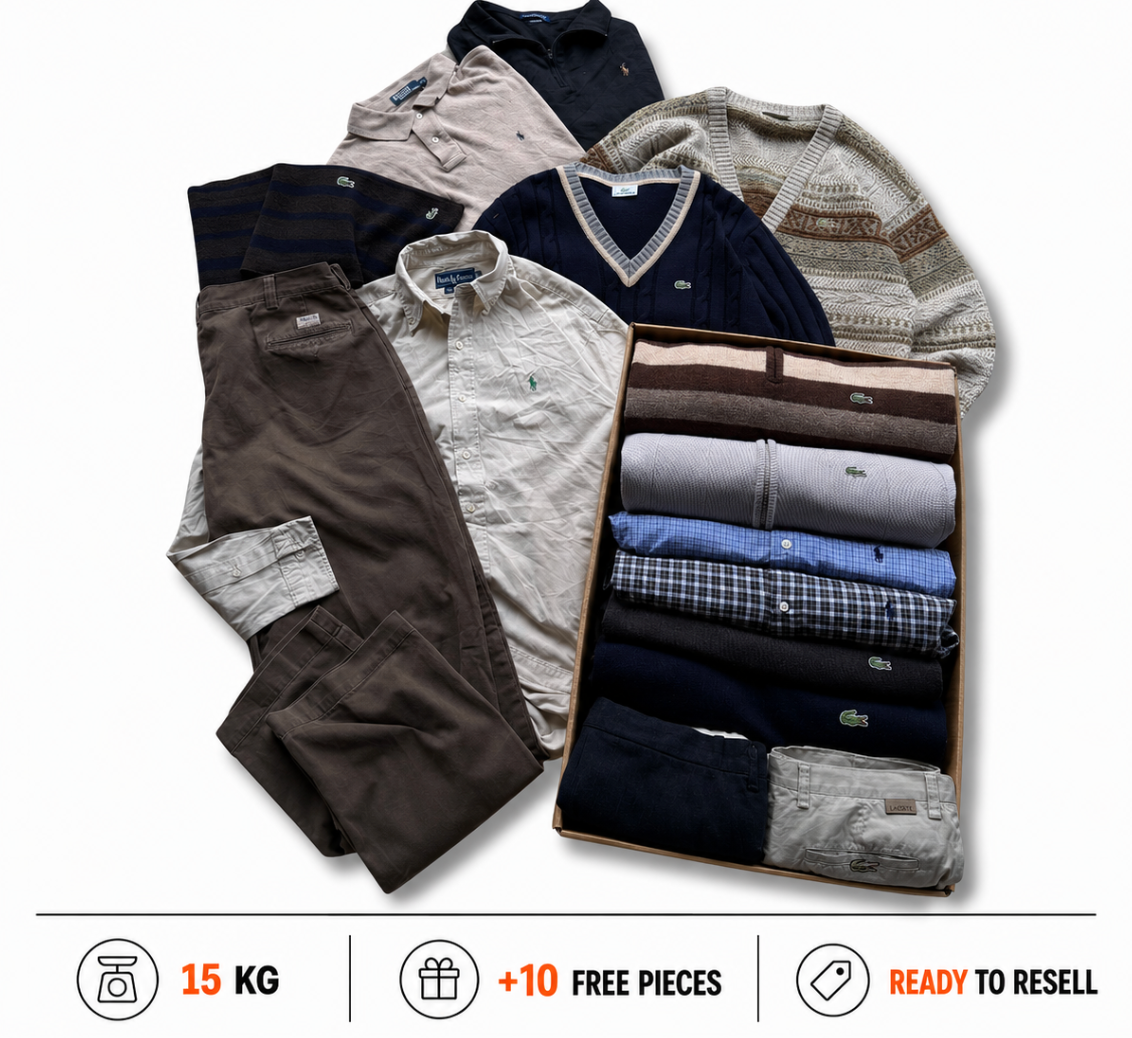 PRE-ORDER RALPH LAUREN + LACOSTE RESELLER BOX 15KG