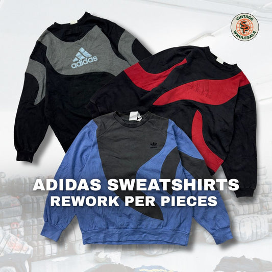 Adidas vintage rework sweatshirts by pieces