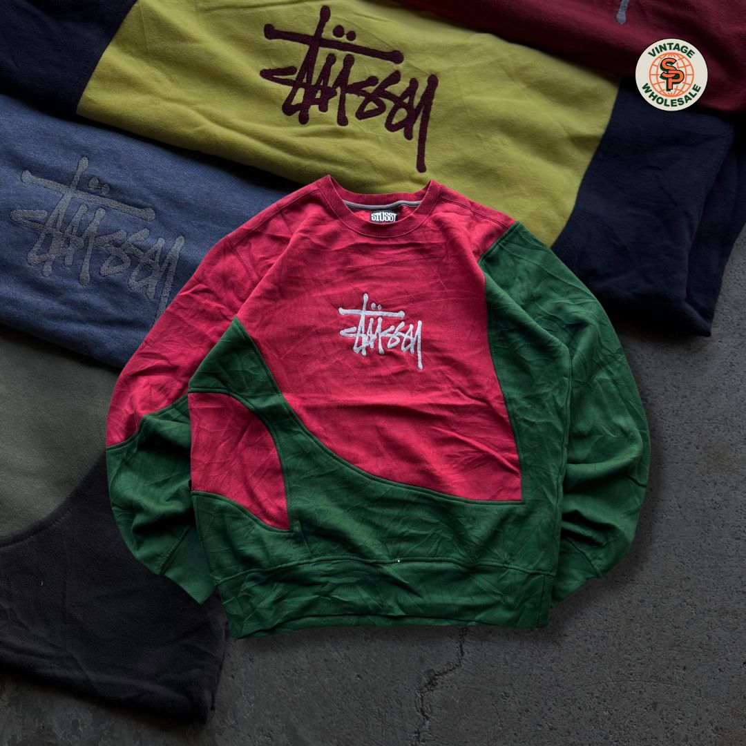 10x Sudaderas Stussy rework vintage