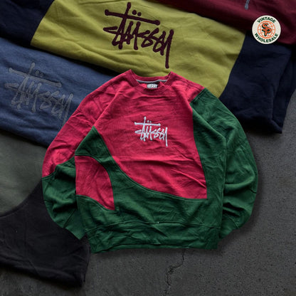 10x Sudaderas Stussy rework vintage