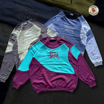 10x Sudaderas Stussy rework vintage