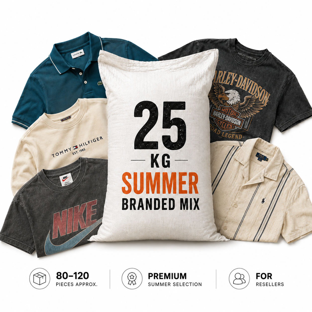25kg vintage specialist bundle summer branded mix