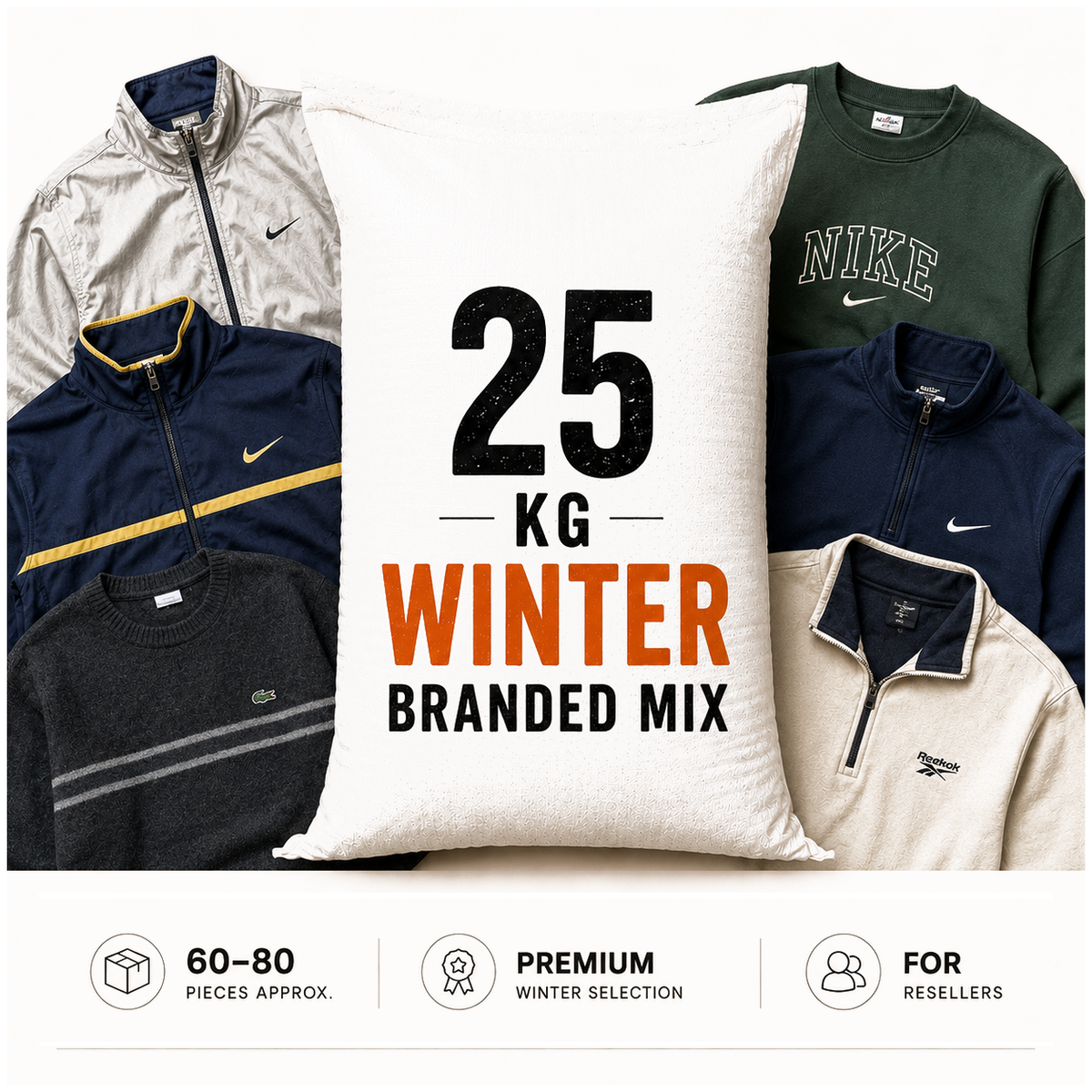 25kg Vintage specialist bundle winter branded mix