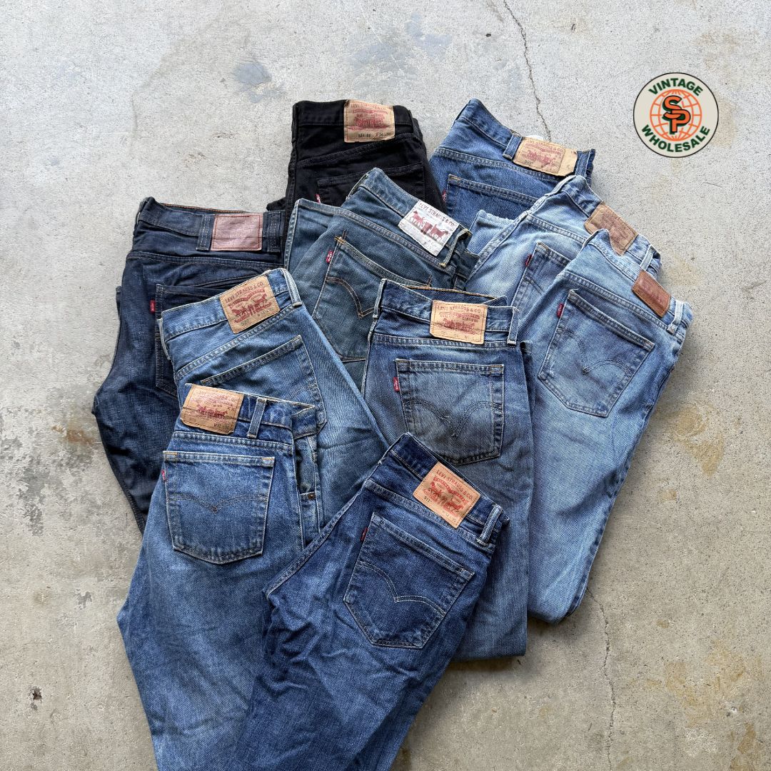 10kg Pantalones vintage Levi's 501, 505, 550