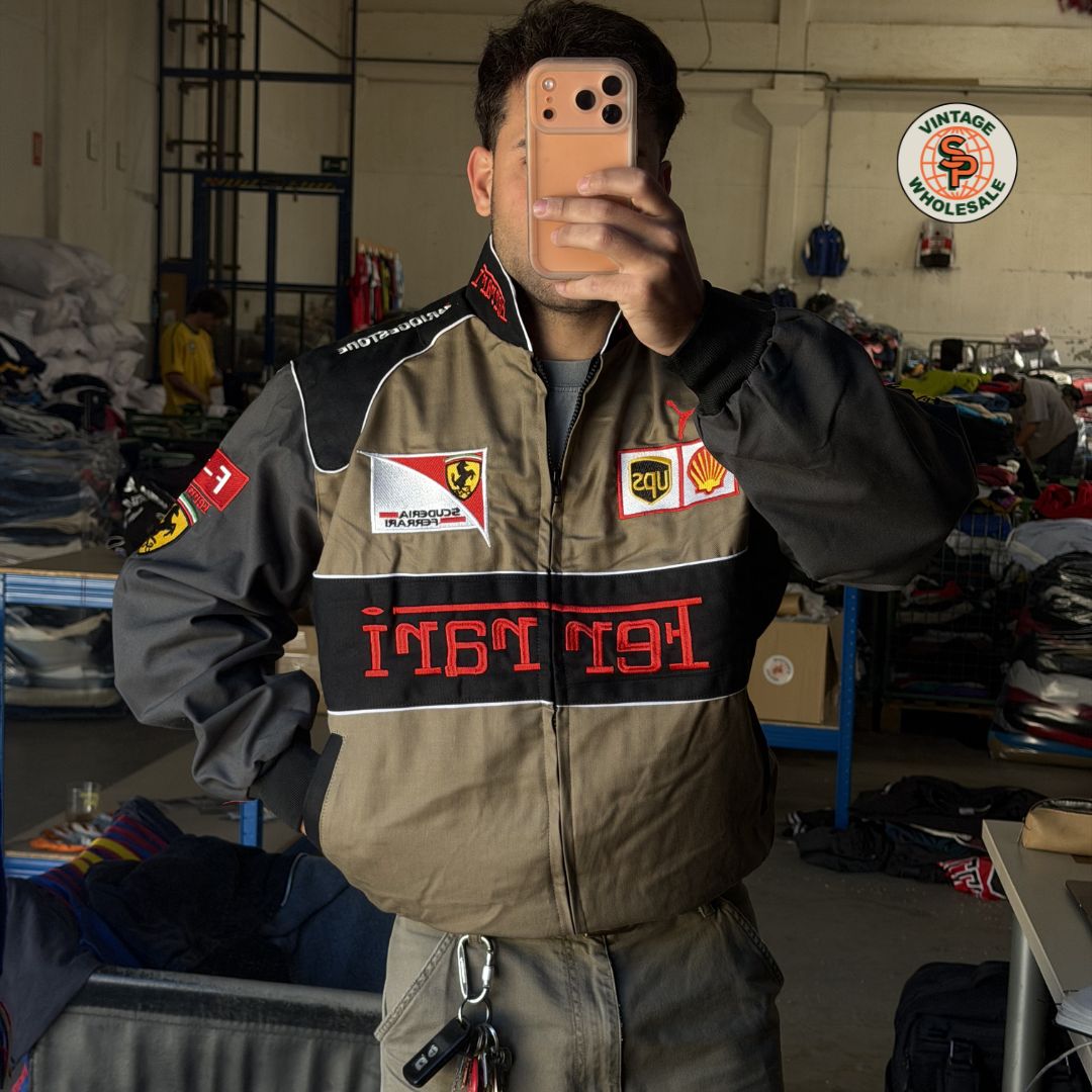 5x Ferrari Nascar racing rework jackets