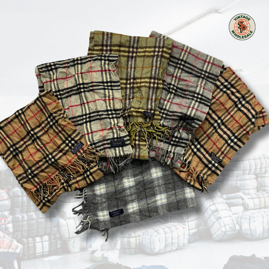 10x Bufanda Burberry vintage - SP Vintage Wholesale  