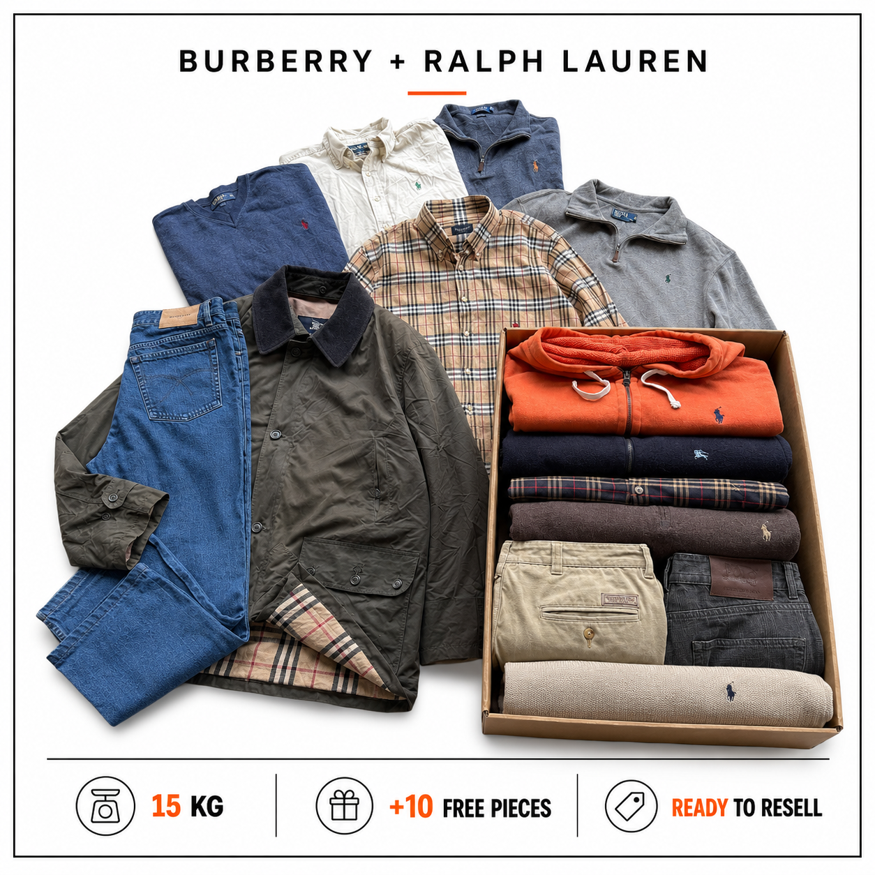 BURBERRY + RALPH LAUREN RESELLER BOX 15KG