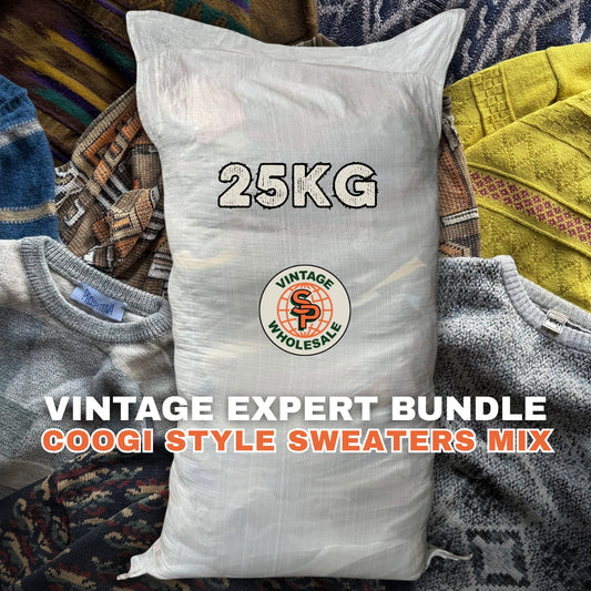 25kg Vintage expert bundle coogi style sweaters mix