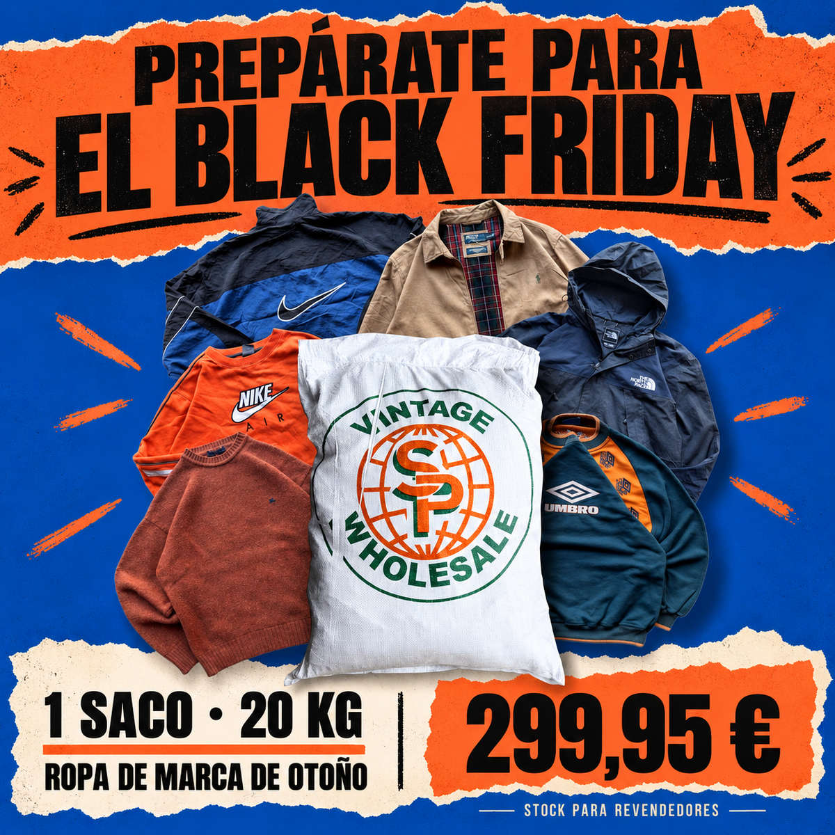 PREPÁRATE PARA EL BLACK FRIDAY — Saco 20 kg de otoño Grado A