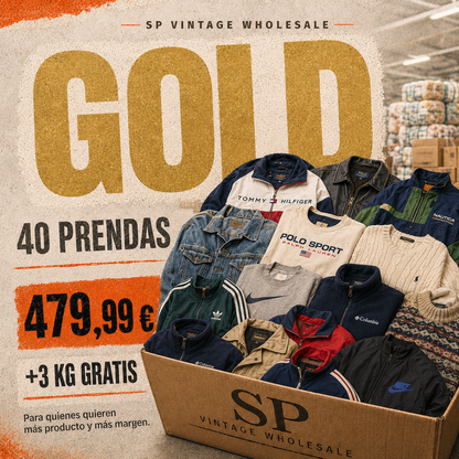 Gold Reseller Pack — 40 prendas + 3kg gratis