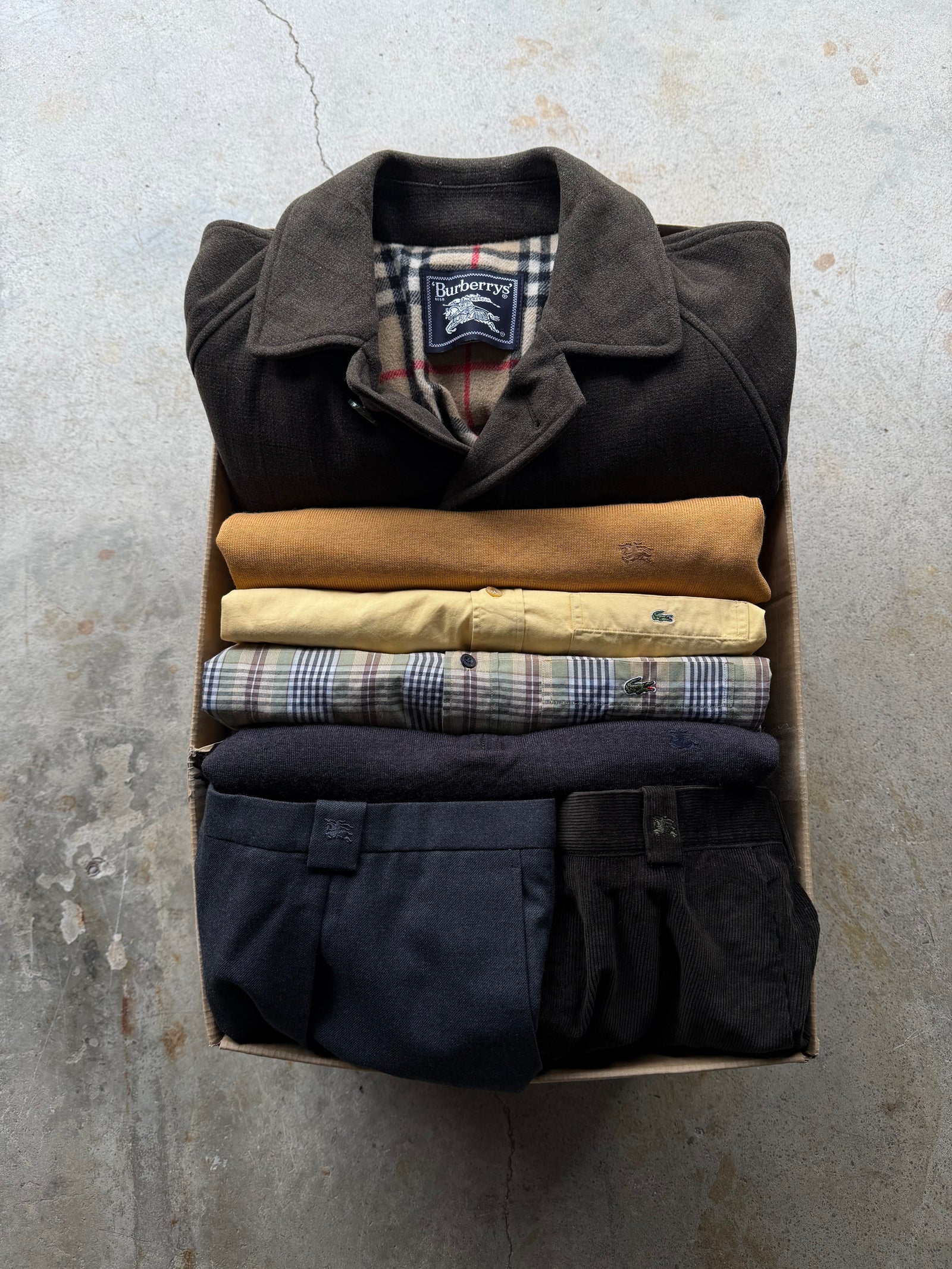 PRE-ORDER BURBERRY + LACOSTE RESELLER BOX 15KG