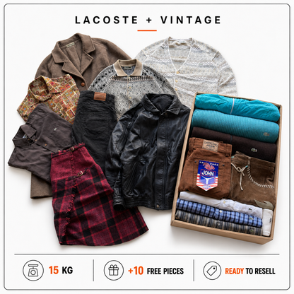 LACOSTE + VINTAGE RESELLER BOX 15KG