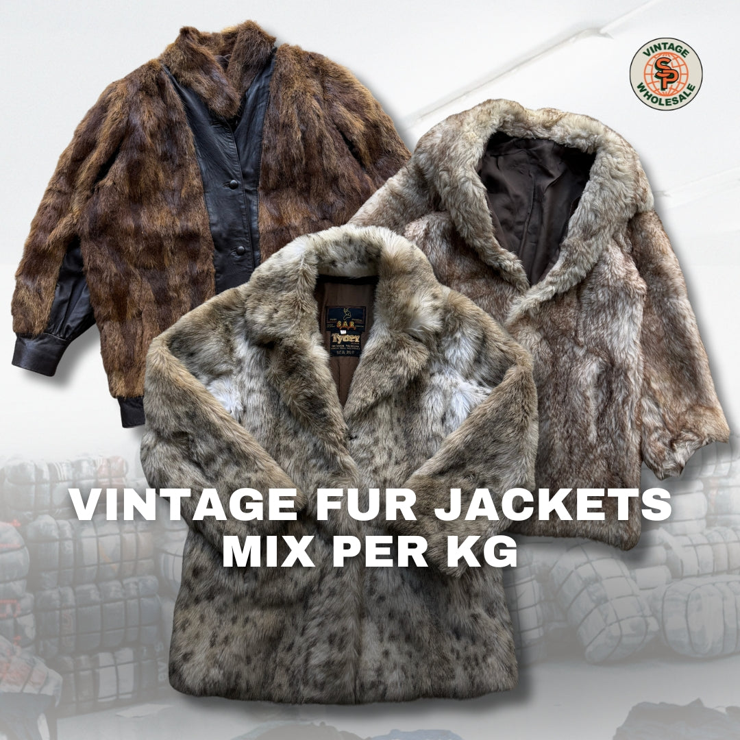 10x Chaquetas de pelo natural por piezas