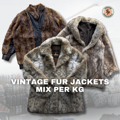 10x Chaquetas de pelo natural por piezas