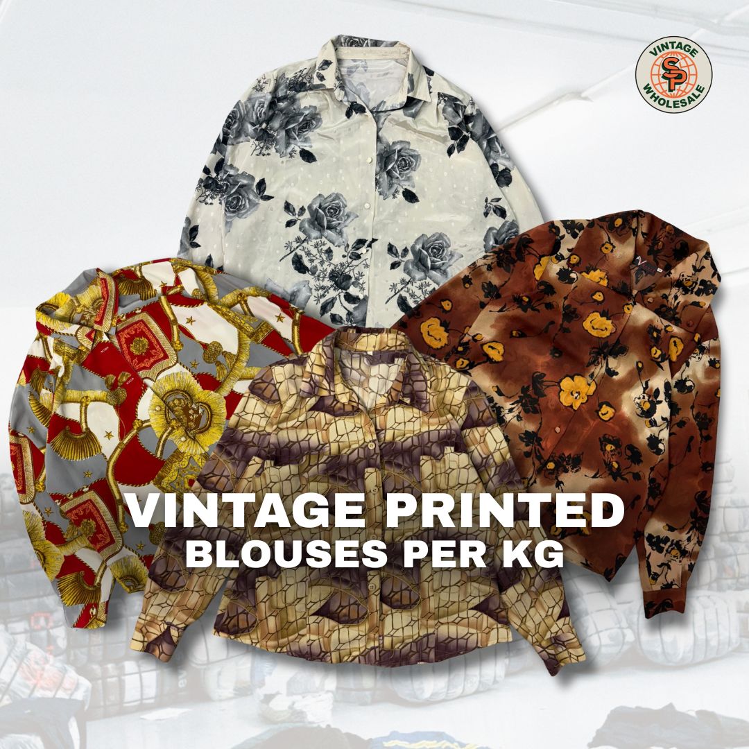 10x Blusas estampadas vintage