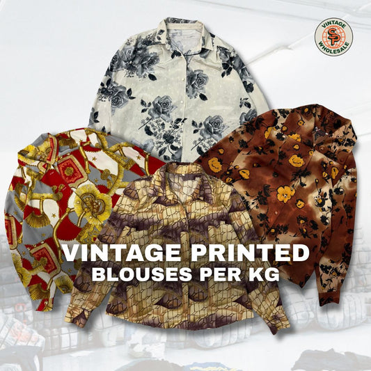 10x Blusas estampadas vintage