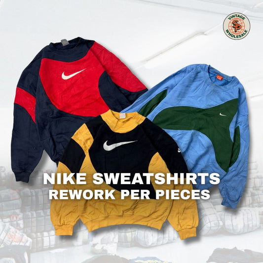 Nike rework sweatshirts by brand for pieces