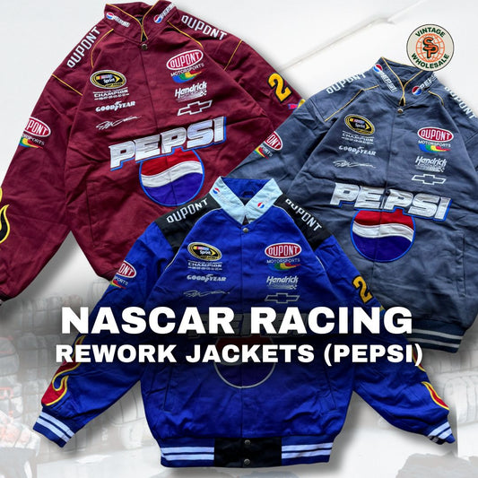 5x Pepsi Nascar racing rework jackets (Copia)