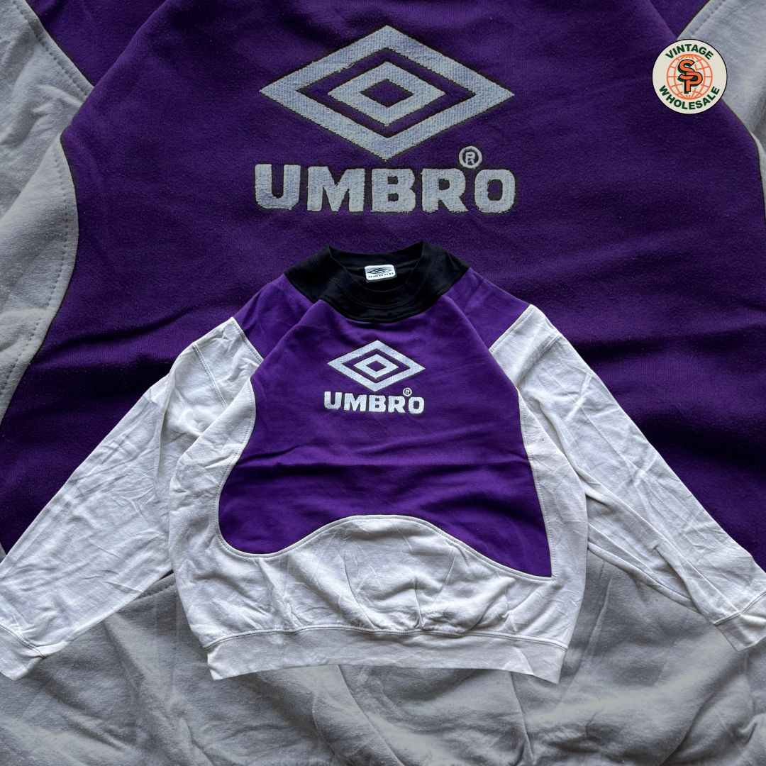 10x Sudaderas rework vintage Umbro por piezas