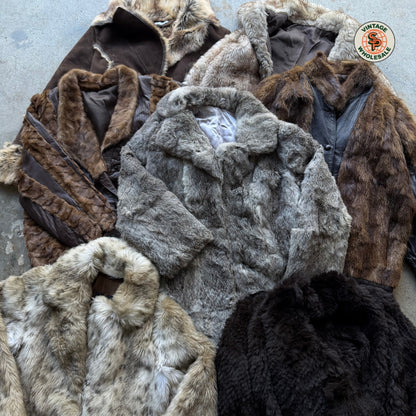 10x Chaquetas de pelo natural por piezas