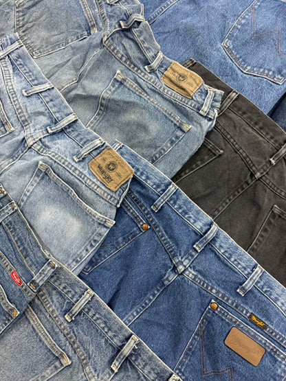 10 kg de pantalons Wrangler vintage mix - SP Vintage Wholesale  