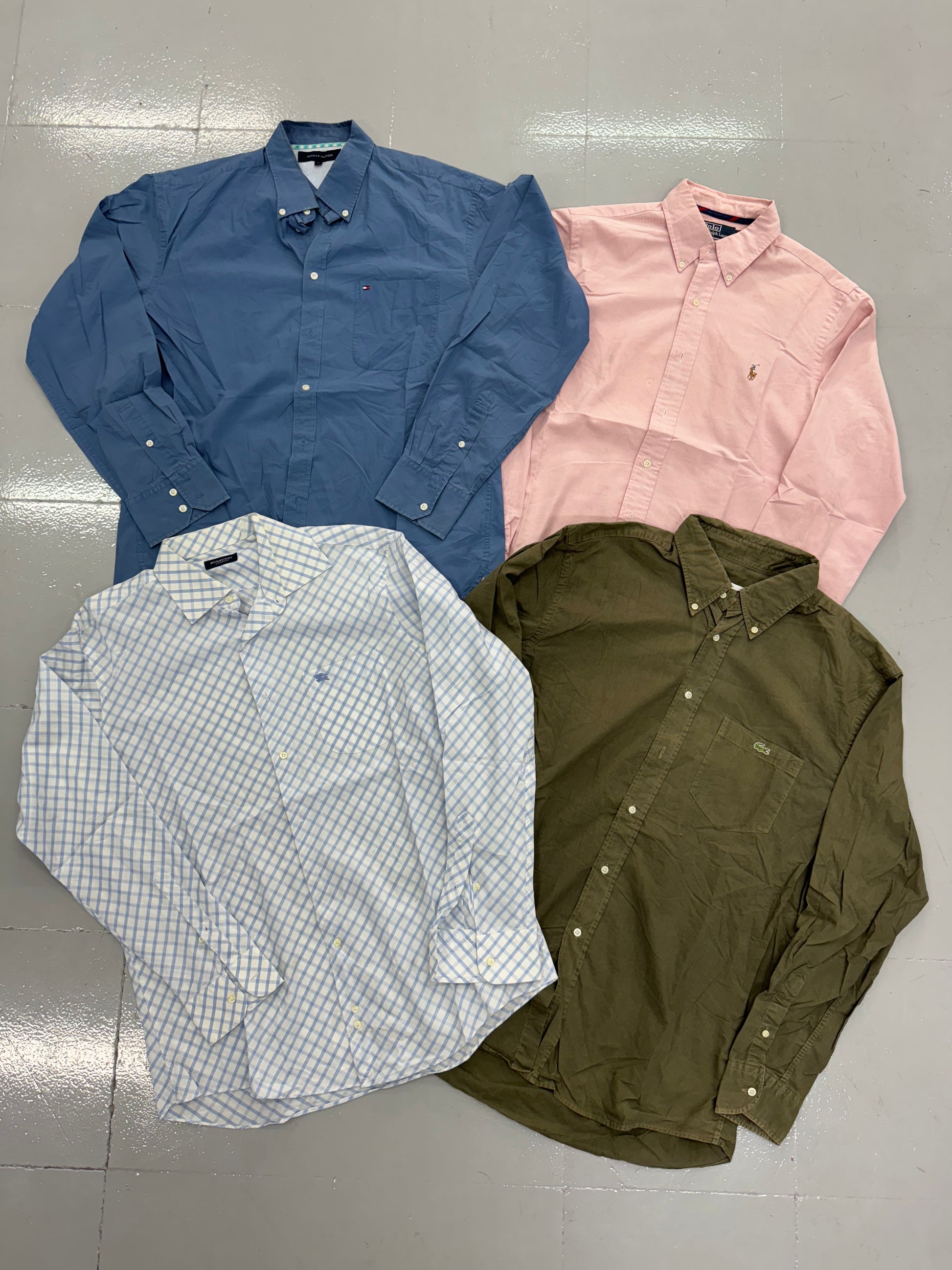 COMMANDE PRÉALABLE 10x chemises de marque premium - SP Vintage Wholesale  